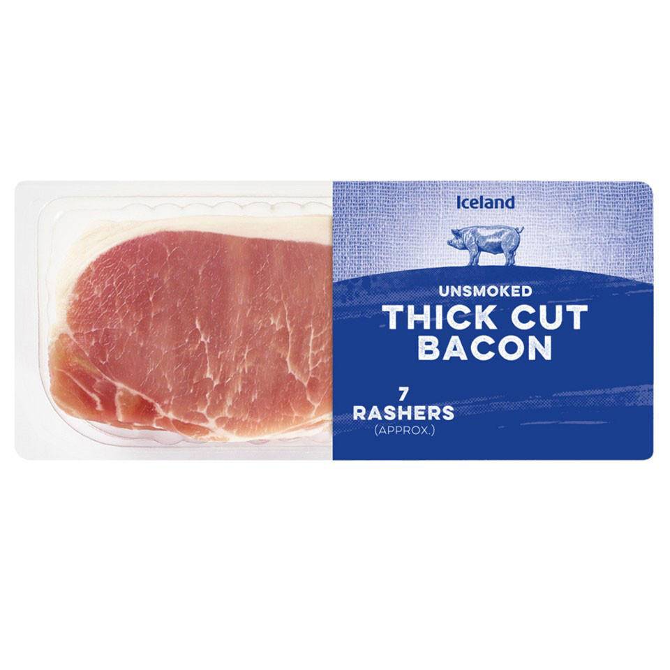 Iceland Unsmoked Thick Cut Back Bacon