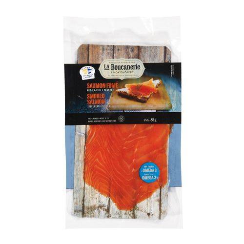 La boucanerie saumon arc-en-ciel fumé tranché (85 g) - sliced smoked steelhead salmon (85 g)