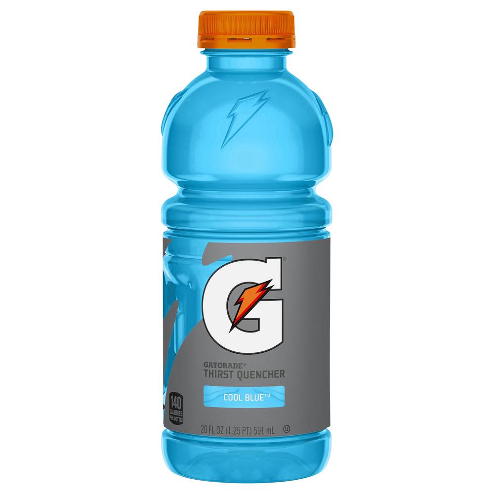 Gatorade Thirst Quencher Electrolyte Sports Drink, Cool Blue (20 fl oz)