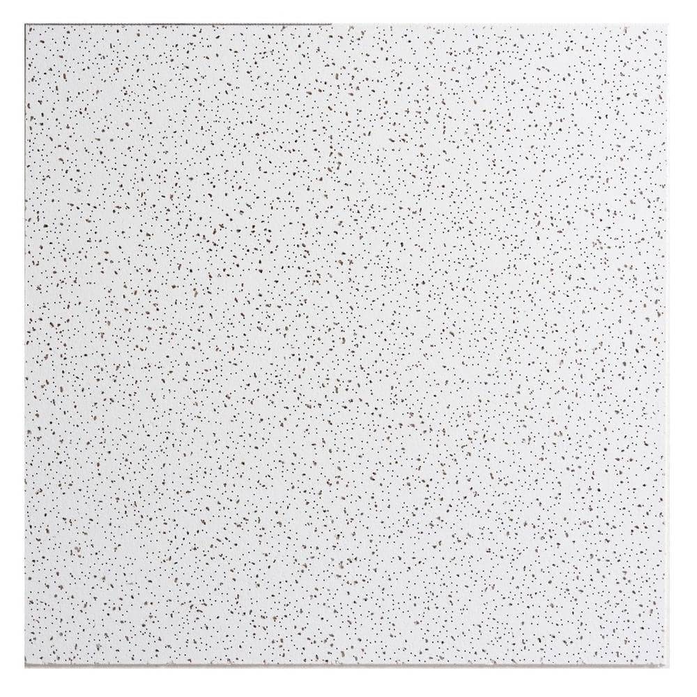 Usg Ceilings 2 Ft. X 2 Ft. Radar Basic White Square Edge Lay-In Ceiling Tile, Case Of 4 (16 Sq. Ft.)