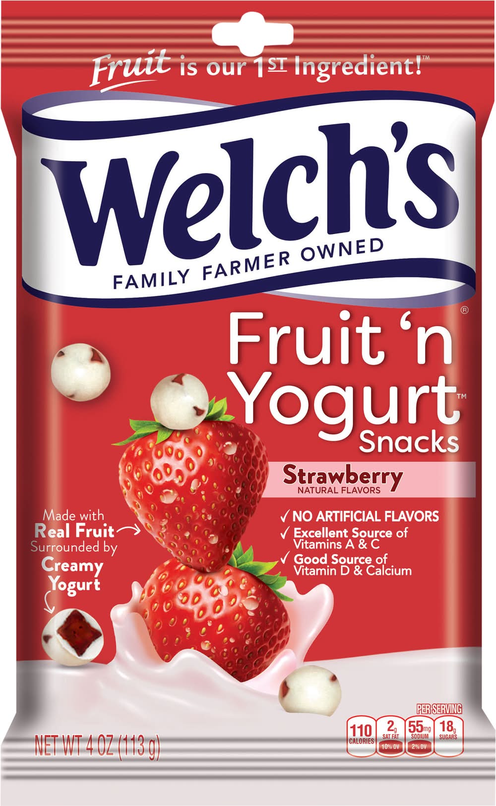 Welch's Strawberry Fruit 'N Yogurt Snacks (4 oz)