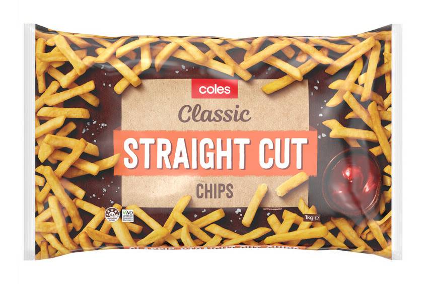 Coles Classic Straight Cut Chips (1kg)