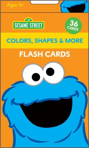 Sesame Street Flash Cards Colors ,Shapes & More (36 ct)
