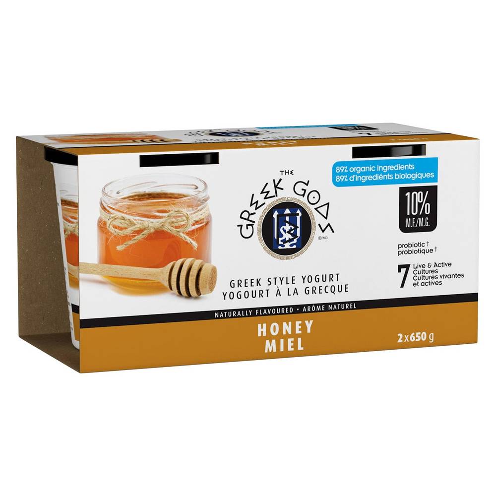 Greek Gods Honey Yogurt, 2 X 650 G