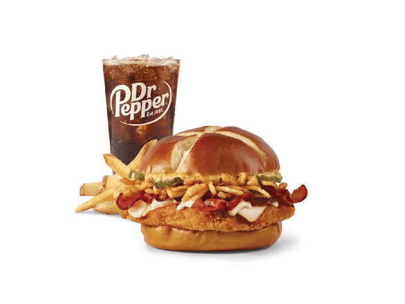 Pretzel Bacon Pub Chicken Sandwich Combo