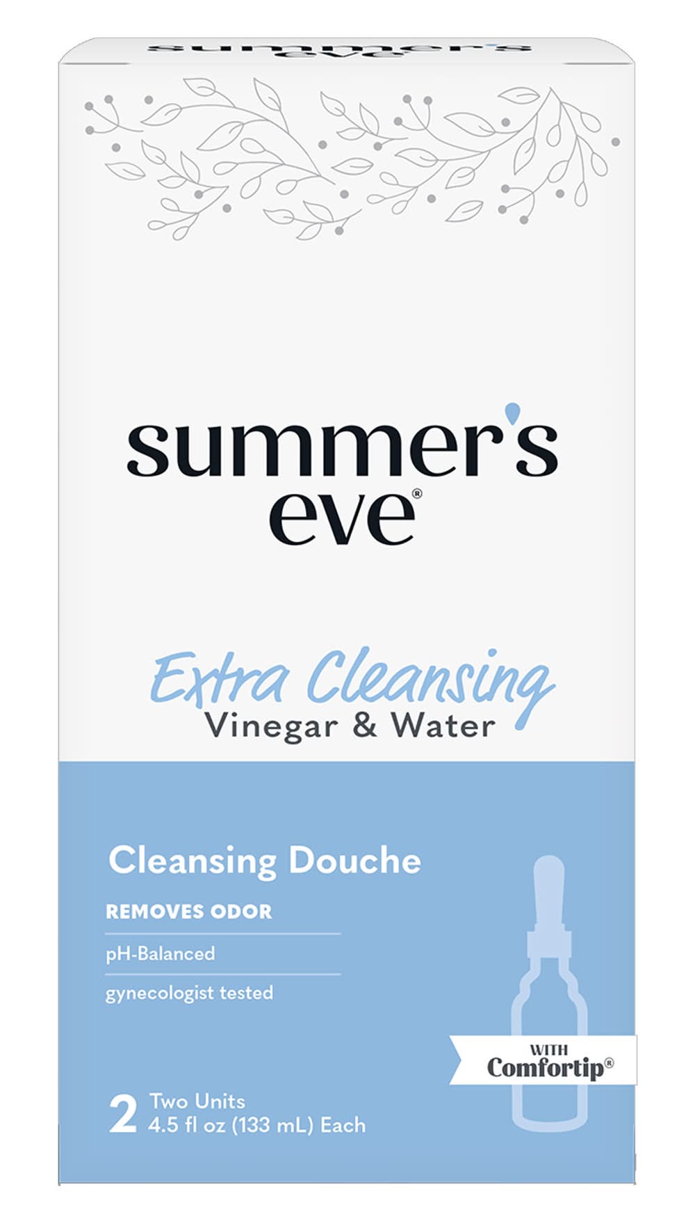 Summer's Eve Extra Cleansing Vinegar & Water Douche (2 x 4.5 fl oz)