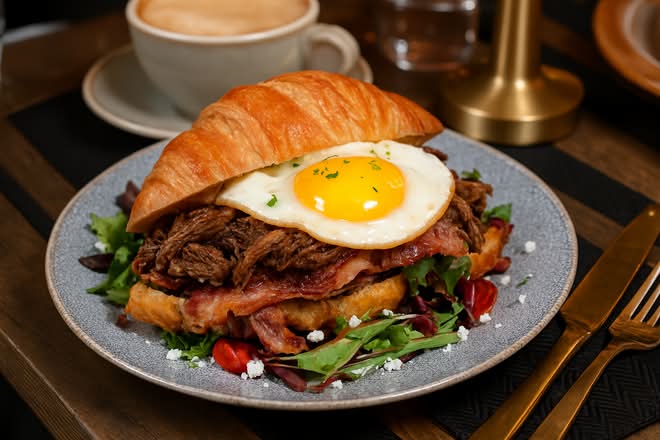 Shredded Beef or chicken Croissant