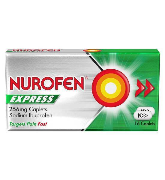 Nurofen Express 256mg Caplets - 16 Caplets