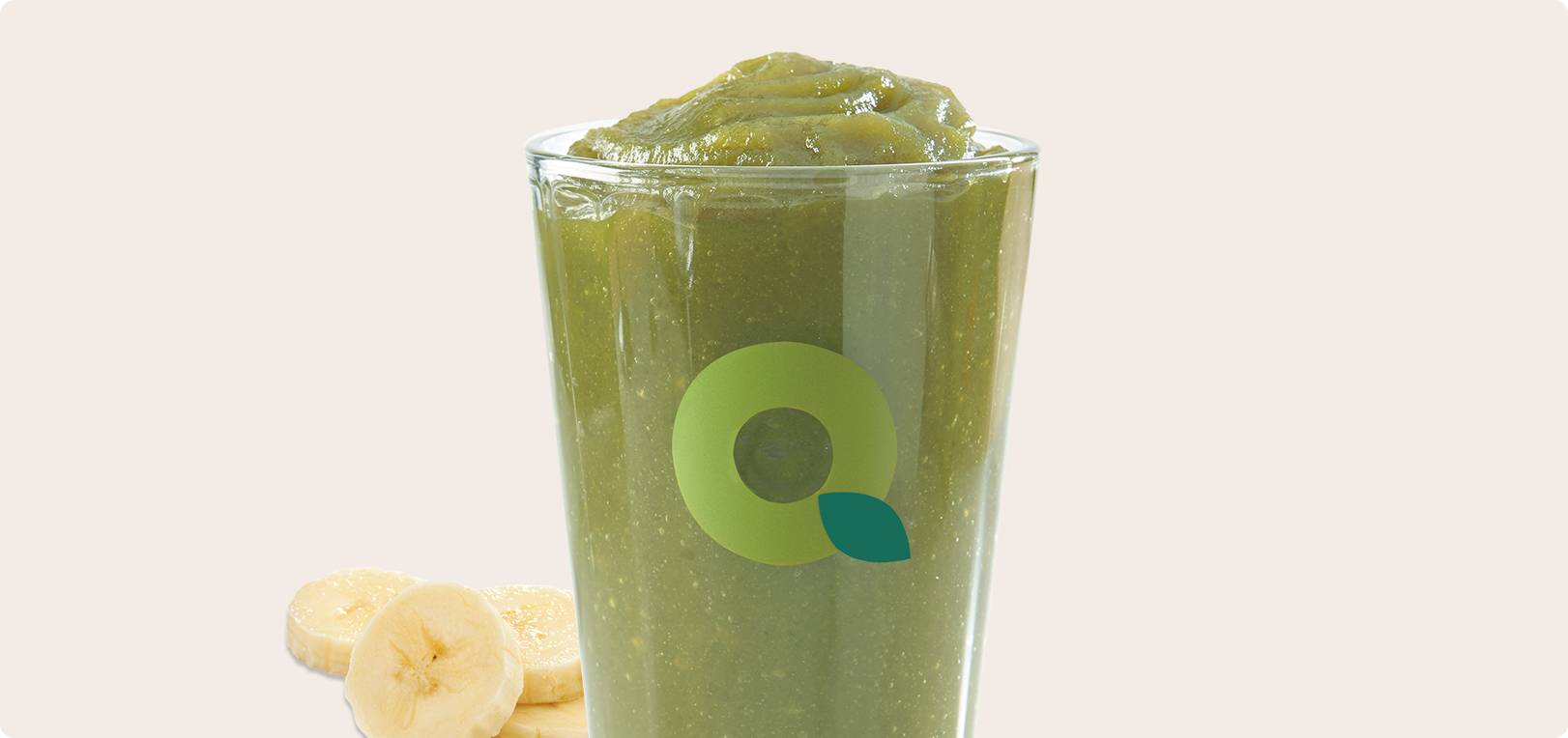 Tropical Green Machine Smoothie with Banana 16 oz