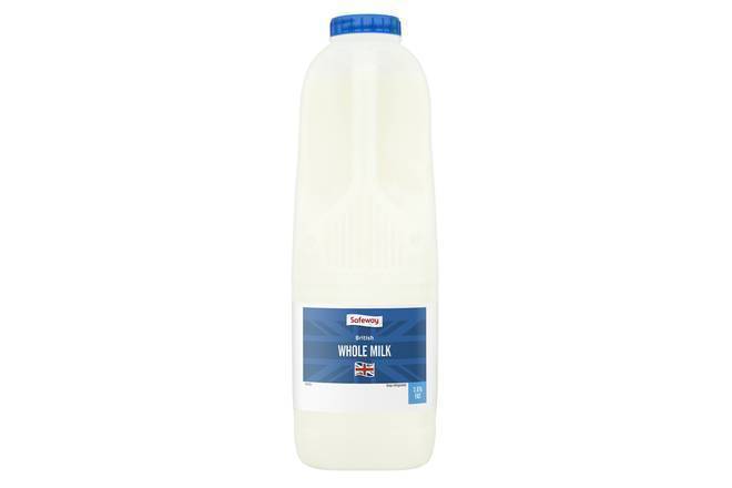 Safeway Whole Milk 1ltr