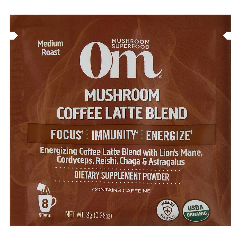 Om Medium Roast Mushro Coffee Latte Blend Supplement (0.3 oz)