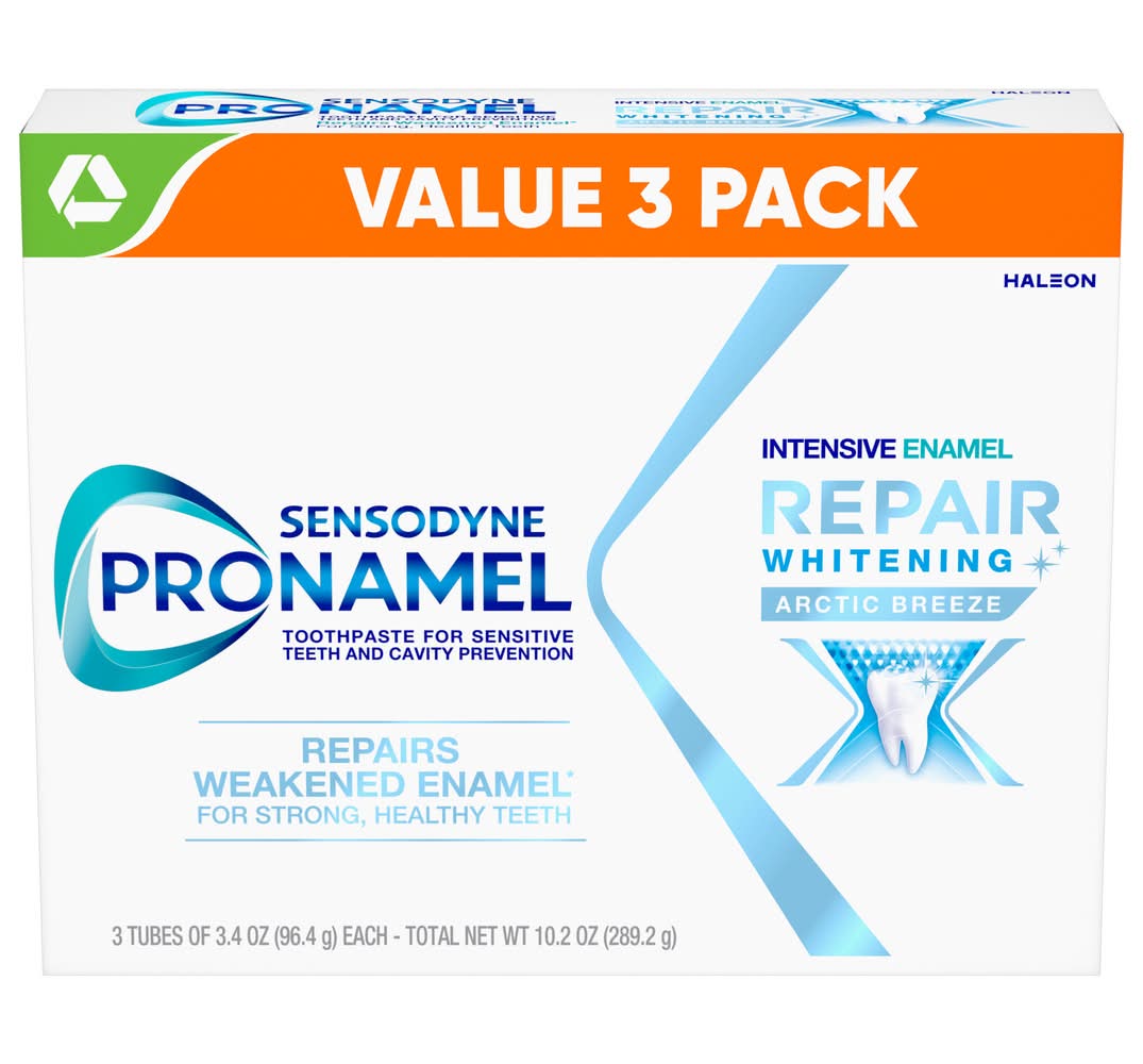 Sensodyne Intensive Enamel Repair Whitening Toothpaste (10.2 oz, 3 ct)