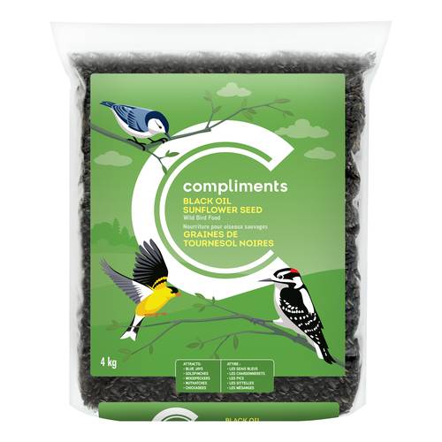 Compliments Wild Bird Sunflower Seed Black Oil 4 kg