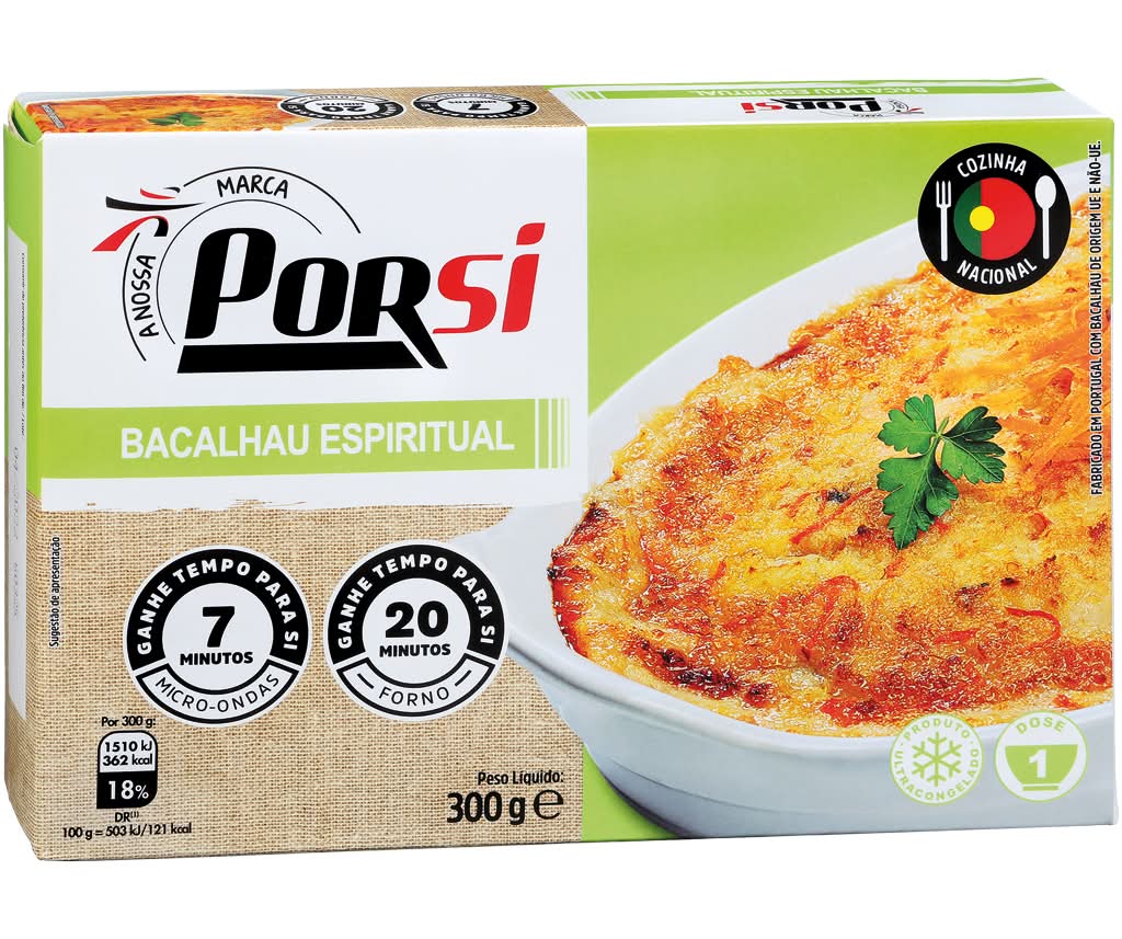 PorSi - Bacalhau espiritual, embalagem de 300g