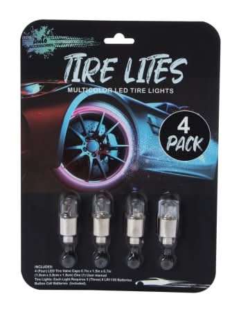 Multicolor LED Tire Lights 4-Count