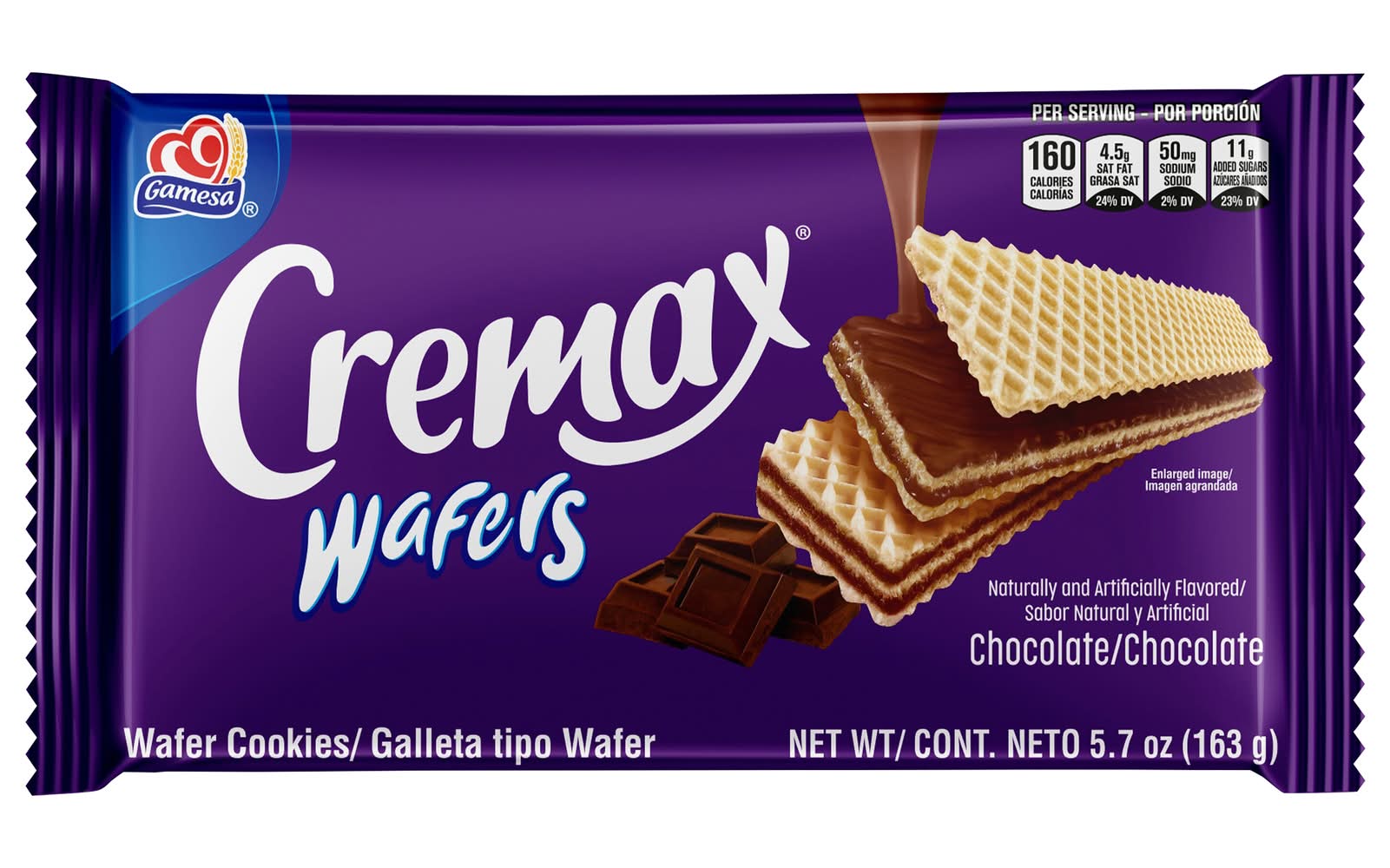 Gamesa Cremax Wafer Cookies, Chocolate (5.7 oz)