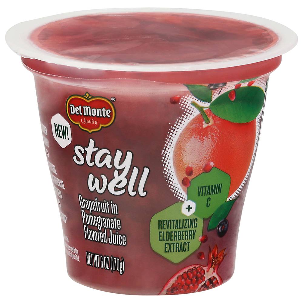 Del Monte Stay Well Flavored Juice, Grapefruit-Pomegranate (6 oz)