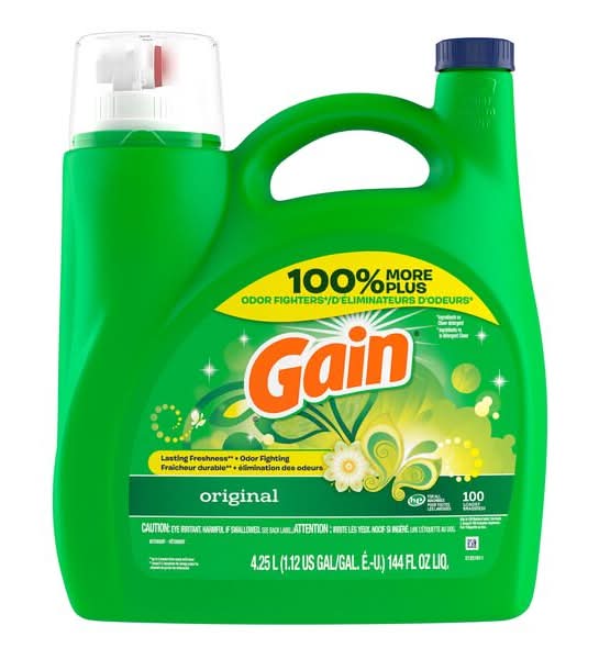 Gain Original Odour Fighting Liquid Laundry Detergent 100 Loads (4.25 L)