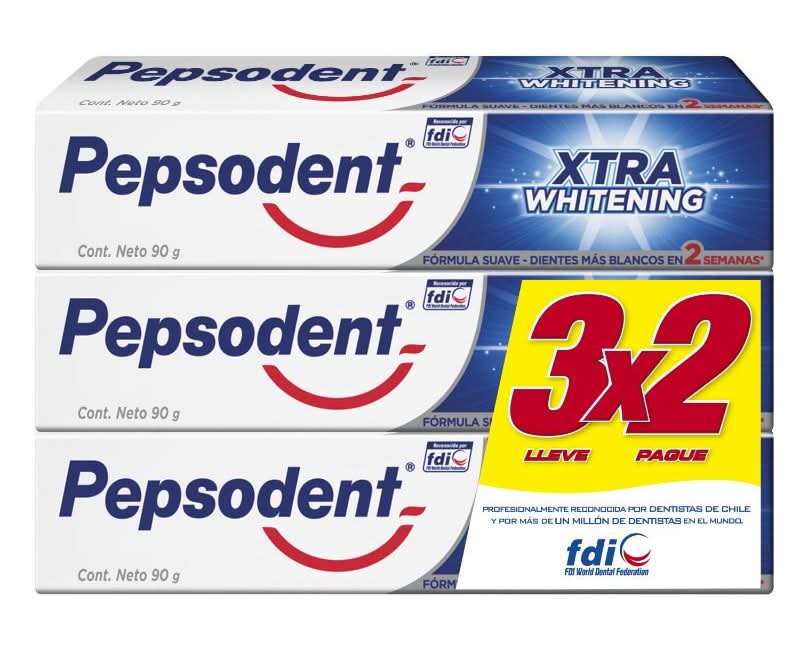Pepsodent · Pasta dental xtra whitening (3 x 90 g)