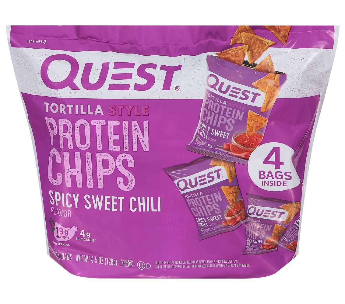 Quest Tortilla Style Protein Chips, Spicy Sweet Chili (1.12 oz, 4 ct)