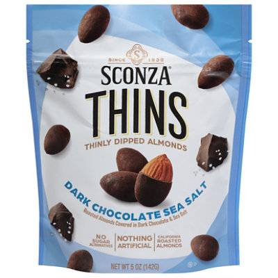 Sconza Thins Dk Chocolate Seasalt