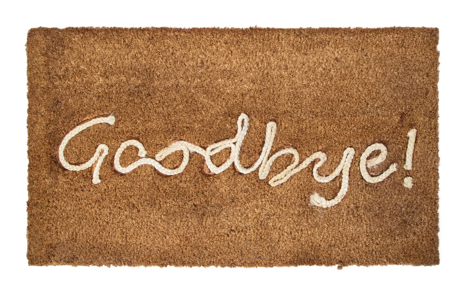 Coir Welcome Mat White