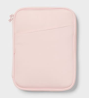 Brightroom Zip Tablet Pouch Laptop Bag, Blush Pink