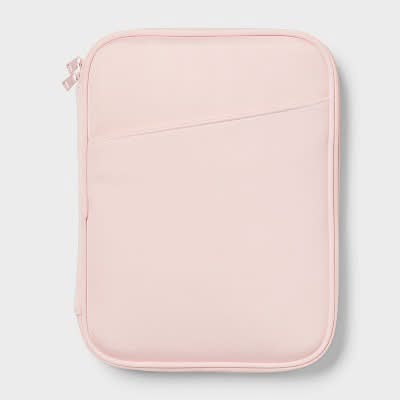 Brightroom Zip Tablet Pouch Laptop Bag, Blush Pink