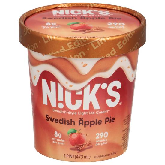 Nick's Swedish Apple Pie Ice Cream (1 pint)