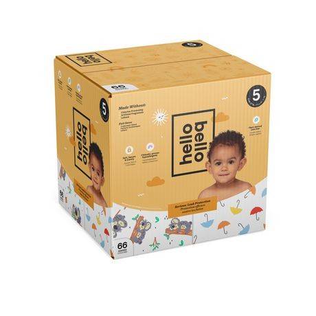 Hello Bello Premium Quality Natural Diapers Club pack (66 units)