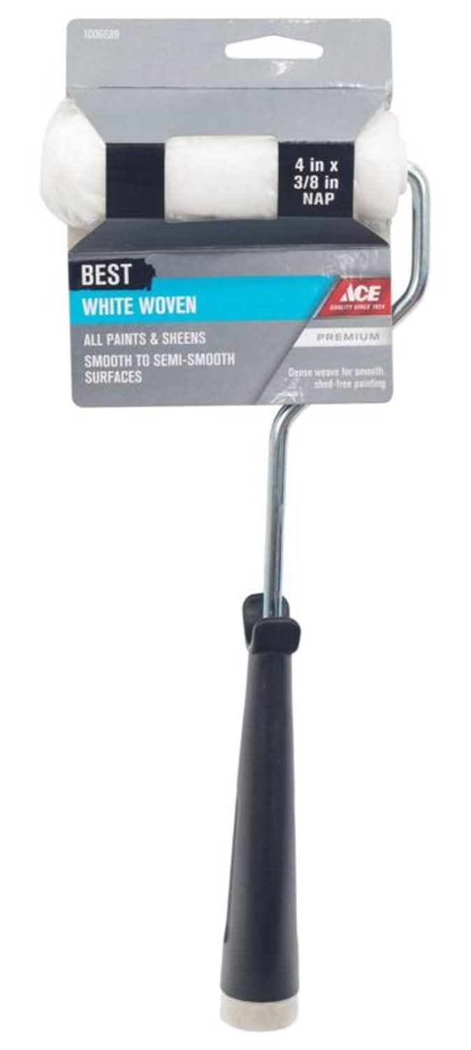ACE Best Woven Fabric 4 In. W X 3/8 In. Mini Paint Roller With Frame 1 Pk
