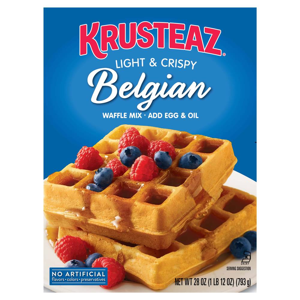 Krusteaz Belgian Egg & Oil Waffle Mix