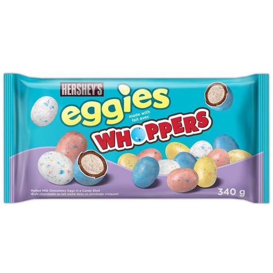 Hershey's Eggies Made With Whoppers Malted Milk Chocolatey Easter Candy (340 g)