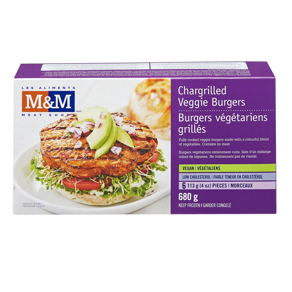 Order M&M Food Market Chargrilled Veggie Burgers - Delivered in as Little  as 25 Minutes | Uber Eats