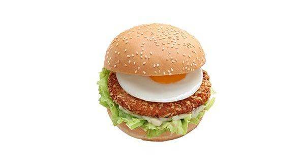 金蝦蛋堡 Shrimp Burger with Egg