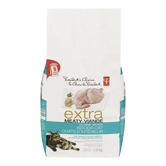 Pc Extra Meaty Dry Cat Food With Chicken Indoor Cats 2 kg