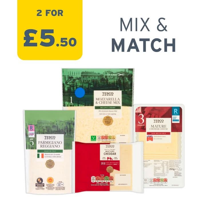 2 for £5.50: On Selected Cheese