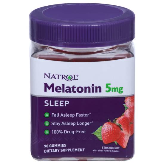 Natrol Strawberry Melatonin Sleep 5 mg Gummies (90 ct)