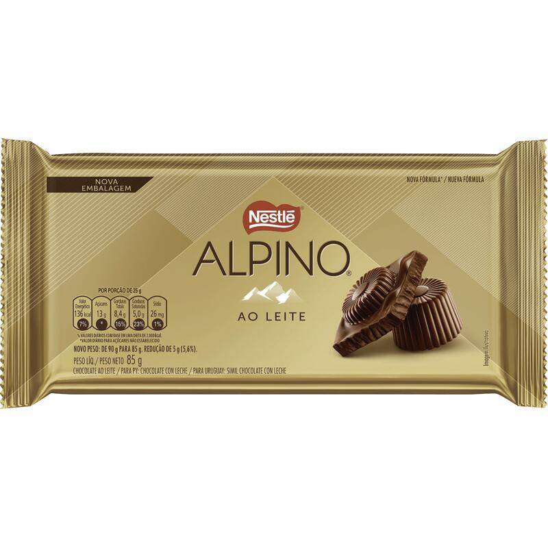 Nestlé chocolate ao leite alpino (85 g)
