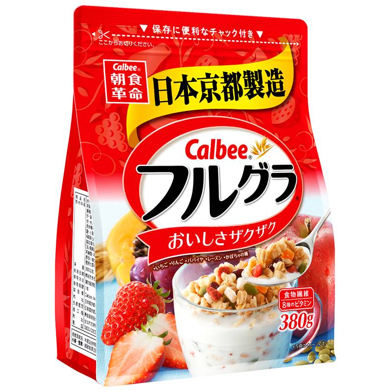 Calbee富果樂水果麥片 <380g克 x 1 x 1PC包>