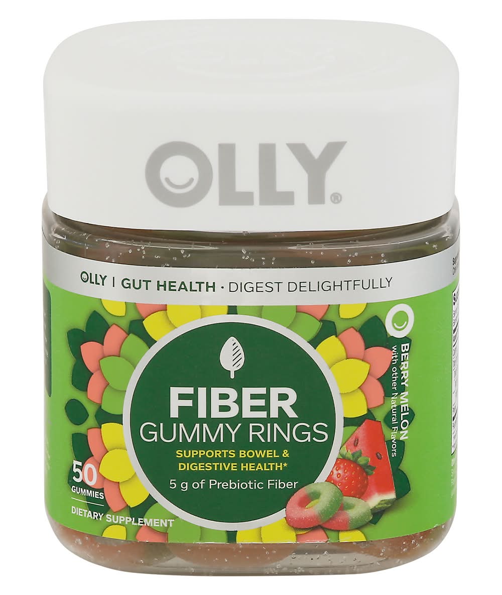 Olly Fiber Gummy Rings, Berry Melon (50 ct)