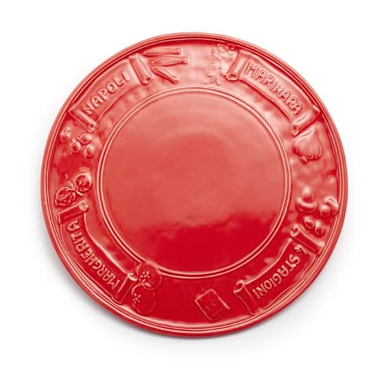 Sur La Table Italian Pizza Platter Red