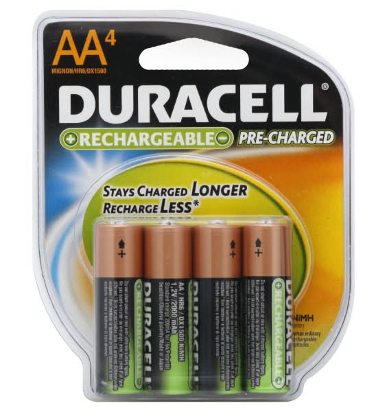 Duracell Rechargeable Aa 4 Nimh Batteries (4 ct)