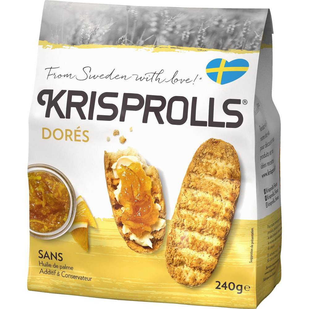 Krisprolls - Petits pains suédois dorés