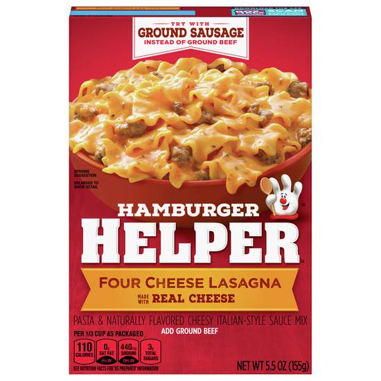 Hamburger Helper Four Cheese Lasagna