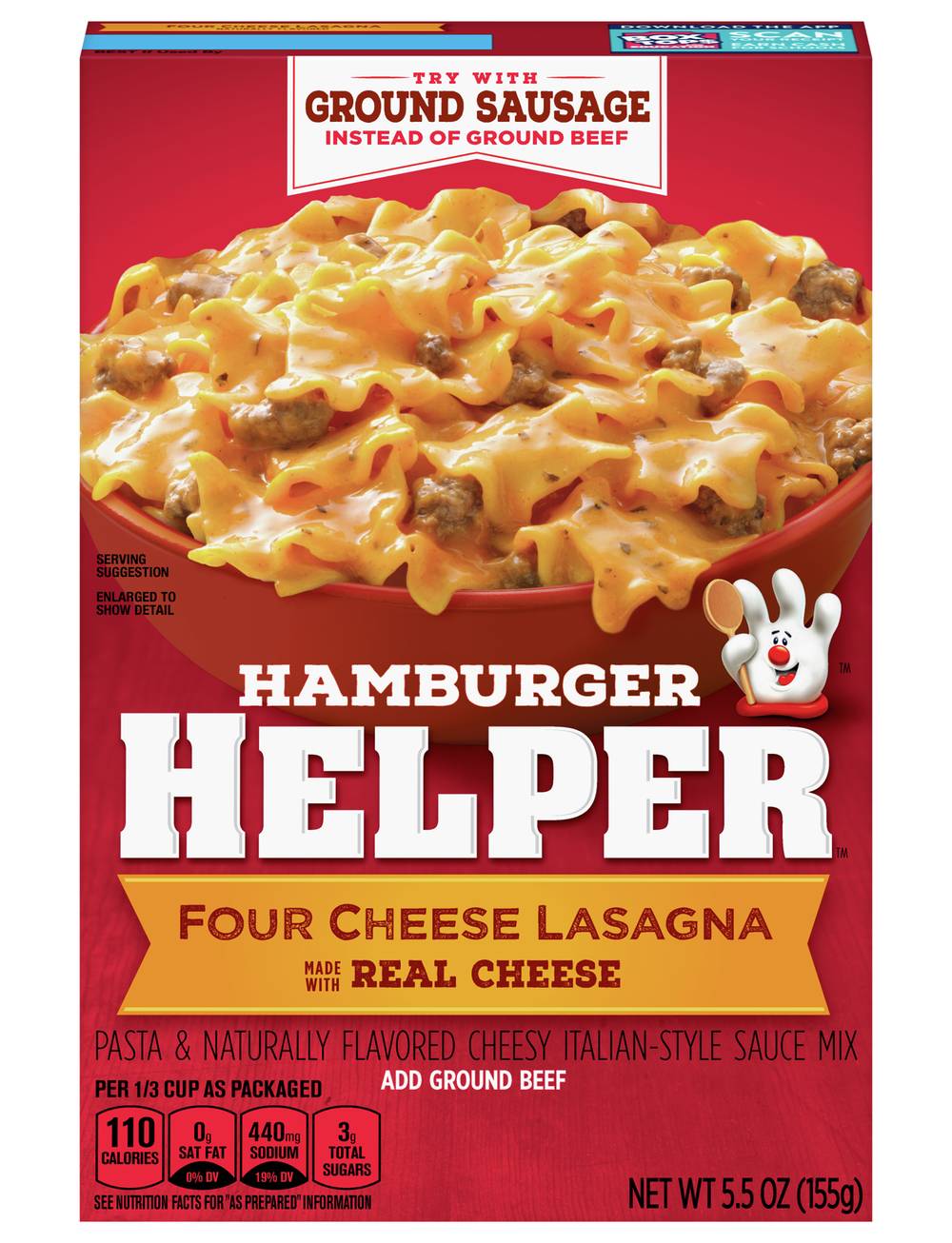 Hamburger Helper Four Cheese Lasagna (5.5 oz)