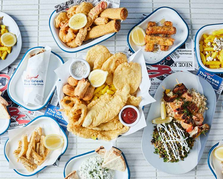 Order The Original Greek Fish & Chip Menu & Prices Melbourne Delivery Uber Eats