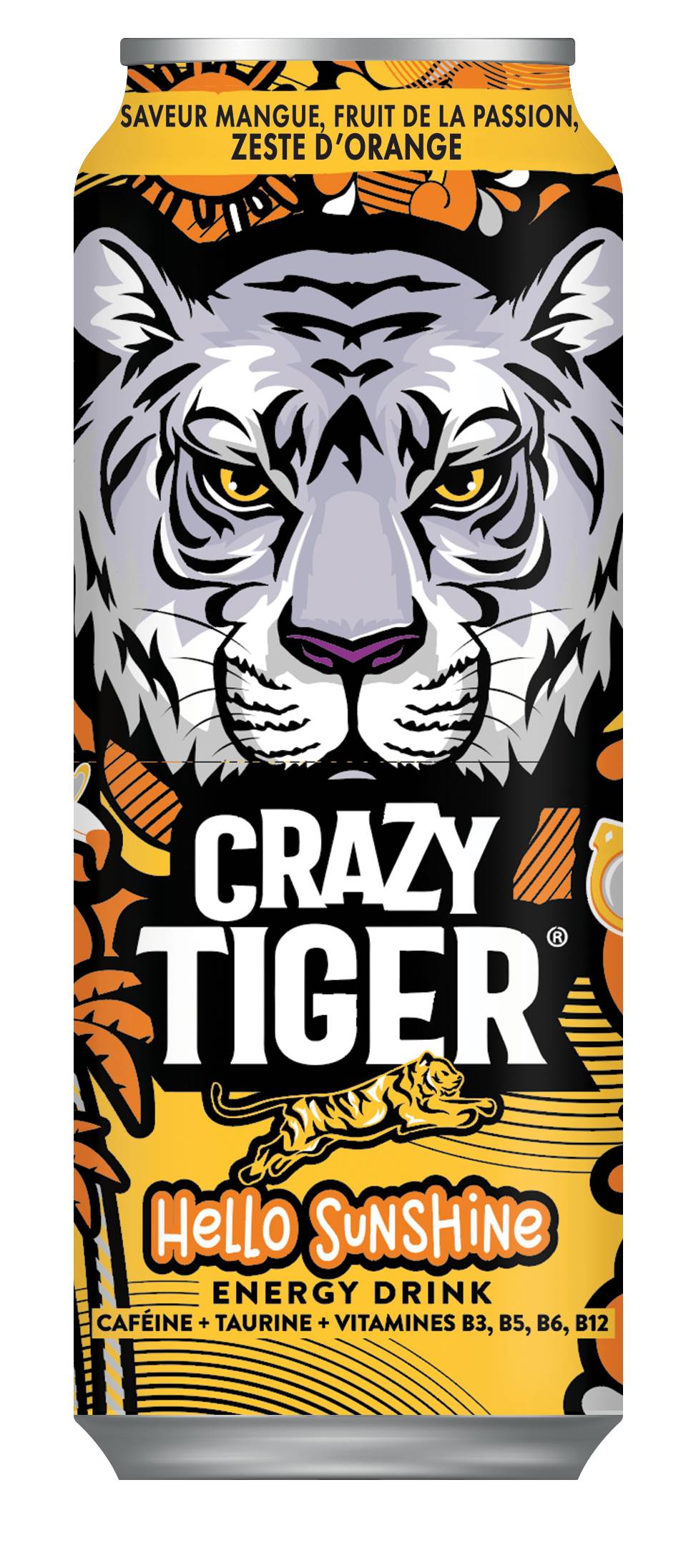 Crazy Tiger - Boisson énergisante hello sunshine (500ml)