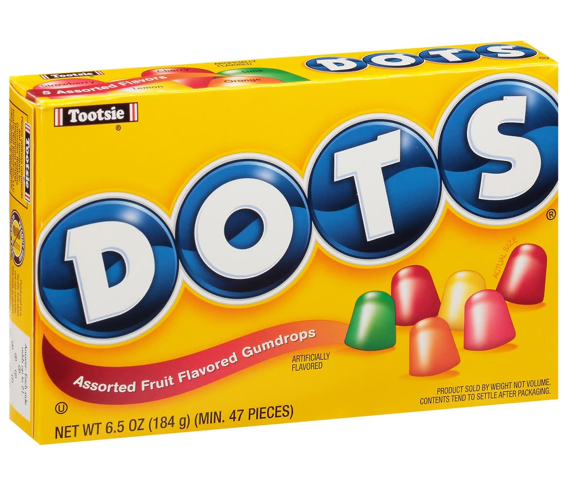 Dots Gumdrops, Assorted Fruit Flavored