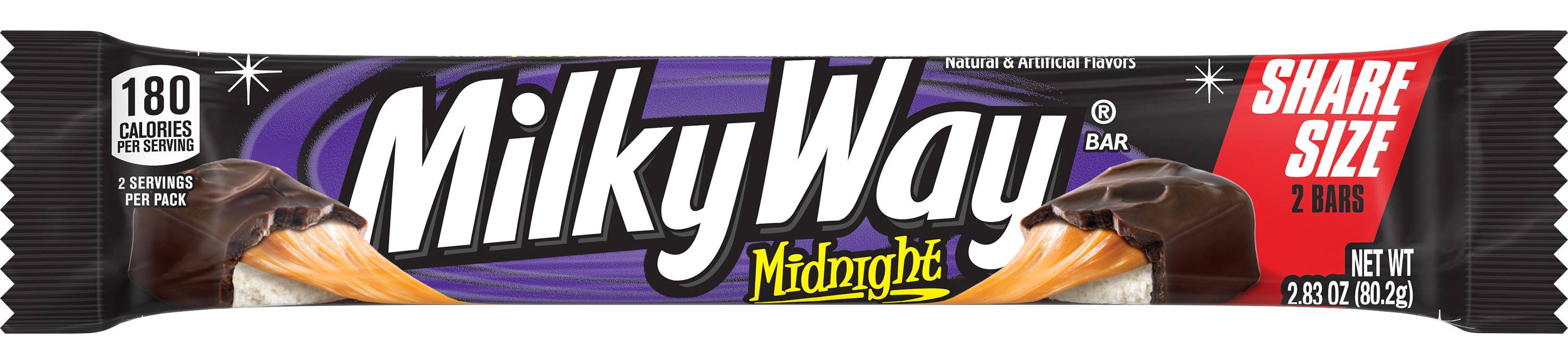 Milky Way Midnight Candy Bar, Dark Chocolate (2.83 oz)